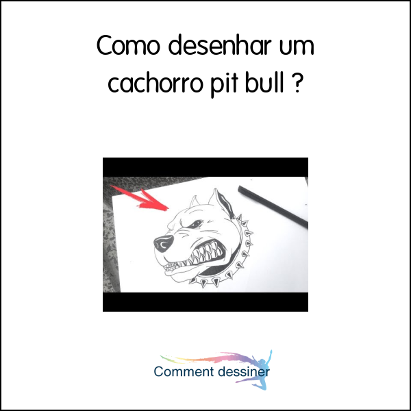 Como desenhar um cachorro pit bull